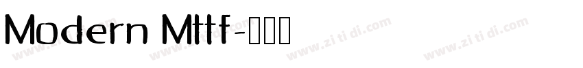 Modern Mttf字体转换